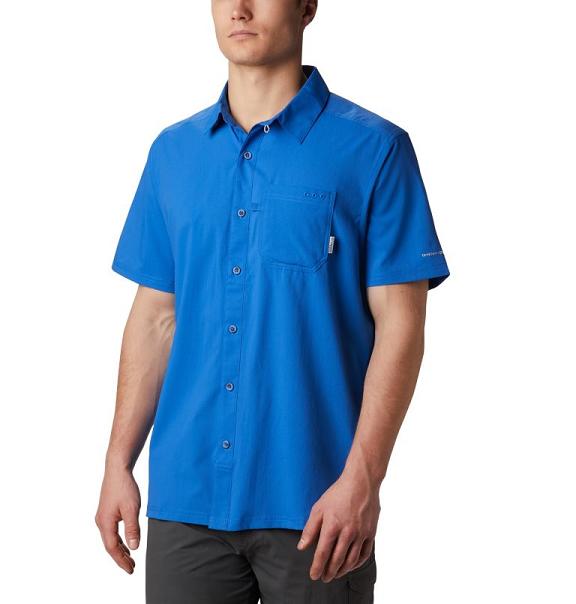 Columbia PFG Slack Tide Shirts Blue For Men's NZ70518 New Zealand